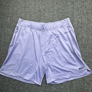 Mitre Athletic Drawstring Shorts Mens XL Purple Soccer Gym Training Running